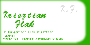 krisztian flak business card